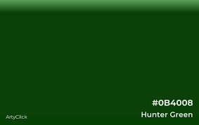 hunter green color arty