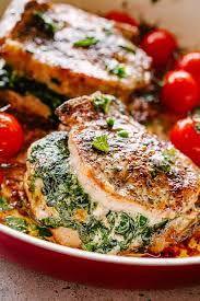 easy stuffed pork chops recipe low