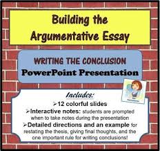 ARGUMENTATIVE WRITING     An argumentative essay     SlideShare