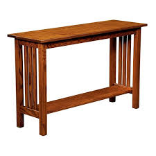 Quick Ship Oak Wood Sofa Table From