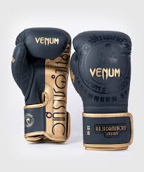 venum boxing gloves navy blue