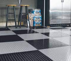garage floor tile and mat installation
