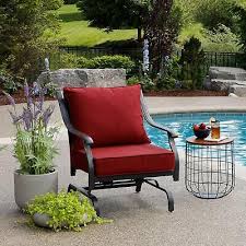 25 In X 25 In Red Solid Deep Seat Patio