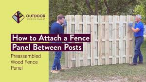 a fence panel between posts