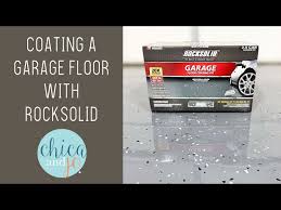 garage floor with rust oleum rocksolid