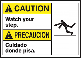 Image result for caution signs in spanish