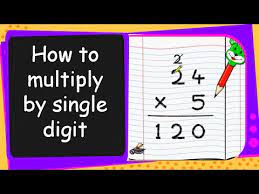 maths multiply two digit number by a