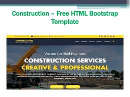 Free Construction Company Web Site Template Website Templates