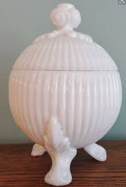Westmoreland Milk Glass Covered Footed