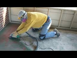 removing paint from concrete with a