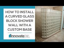 Curved Glass Block Shower Wall