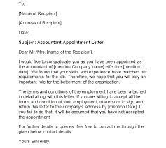 8 formal appointment letter sles