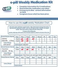 Buy E Pill Weekly Pillbox Medication Chart Pill Dispenser