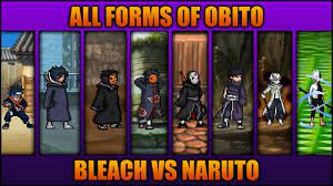 All Obito Forms - Bleach Vs Naruto 3.3 (Modded)