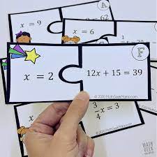 Linear Equations Puzzles Free Practice