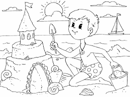 The set includes facts about parachutes, the statue of liberty, and more. Sand Castle Coloring Page Coloring Pages 4 U