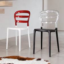 Durch das moderne und zeitlose design lässt er sich vielseitig zu. Moderner Stuhl S34 Lilly Xabitare Polypropylen Polycarbonat Schwarz