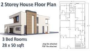 2 y house floor plan using autocad