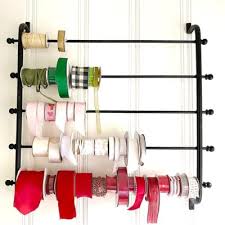 Ribbon And Wrapping Paper Wall Rack