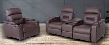 Luxury Recliner Sofa Set 2 Seater 4
