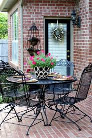 The most common wrought iron patio furniture material is metal. Wrought Iron Patio Furniture Sets Ideas On Foter
