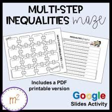 Multi Step Inequalities Maze Google