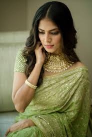 Surabhi actress half saree saree. Malavika Mohanan Hot Photos In Green Saree At Thalapathy 64 Movie Pooja Hot Actress Photos
