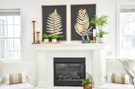 Spring Mantel Decorating Ideas Stonegable