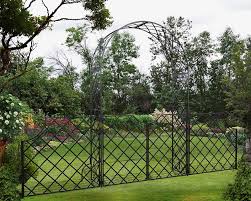 bale garden arch with garden gate