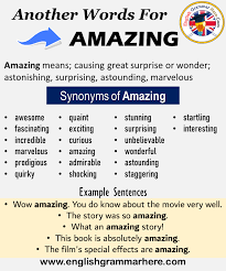 another synonym word for amazing