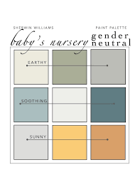 Gender Neutral Paint Color Palette