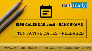Ibps Calendar 2018 Bank Exams