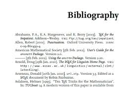 a bibliography for a research paper