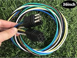From 4 pin flat to 7 way round connectors. Amazon Com 807 2 3 4 5 6 8 Way Trailer Wiring Harness Connectors 36 Vehicle Side And Trailer Side 2 3 4 5 6 8 Pin Trailer Trailer Plug Connector 6 Way Square Automotive