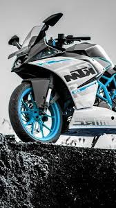 ktm bike blue and white bike color