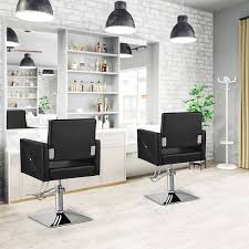 costway black salon chair for hair