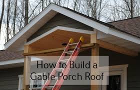 how to build a gable porch roof on your