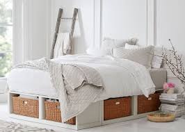 Maximize your bedroom storage, and minimize clutter at the same time.queen mateâ??s platform storage bed with 6 drawers, white. Platform Bed With Storage Style Within Reach