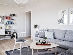 airy white and grey swedish apartment
