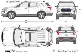 Some of the coloring page names are ford f150 raptor american pickup truck trucks jeep big boss fathe. Ford Explorer Vector Drawing In 2021 Ford Explorer Ford Car Drawings