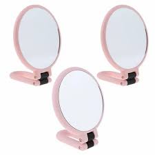 handheld magnifying makeup mirror