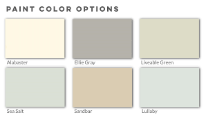 Paint Color Options Winston Homebuilders