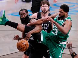 The nets have assembled an unprecedented collection of scorers, but one of james harden, kevin durant, and kyrie irving will need to take a back seat to make it all work. Nets Get 7 3s From Harris Rout Celtics 130 108 For 2 0 Lead Pro Sports Columbiamissourian Com