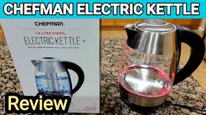 chefman cordless gl electric kettle