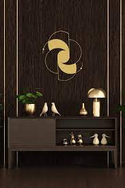 Gold Abstract Metal Wall Decor Gold