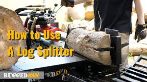 how to use a log splitter you
