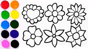 Ver más ideas sobre flores para dibujar faciles, flores para dibujar, dibujos. Dibujos Para Ninos Coloreando Y Dibujando Flores De Colores Learn Colors Funkeep Youtube