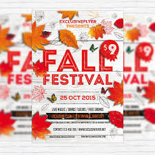 Fall Festival Vol 5 Premium Flyer Template Facebook Cover