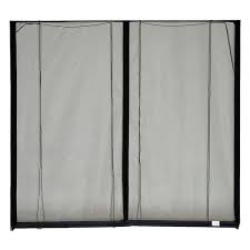 fresh air screens 18 ft x 7 ft 3 zipper garage door screen with rope pull