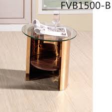 mini round glass top side coffee tables